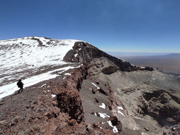 deserto do atacama cume do vulcão lascar